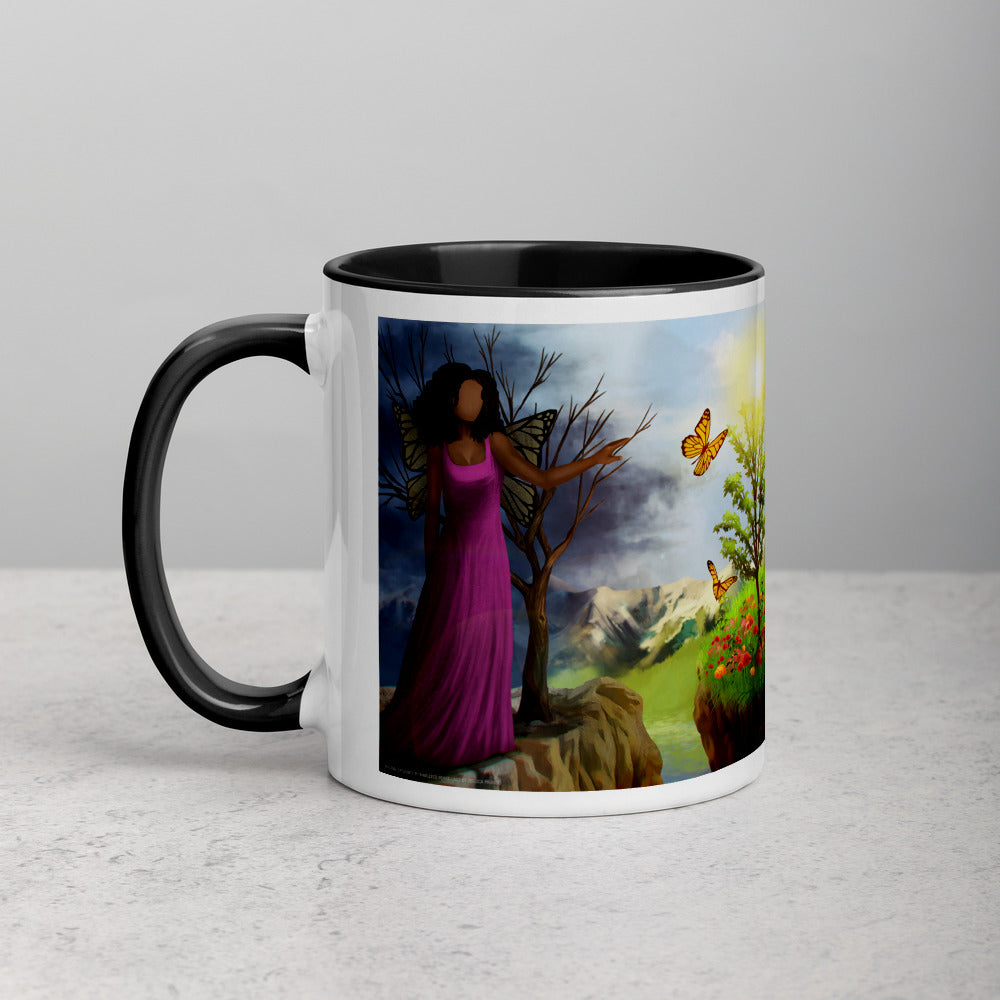 Courage 3 Coffee Mug with Color Inside