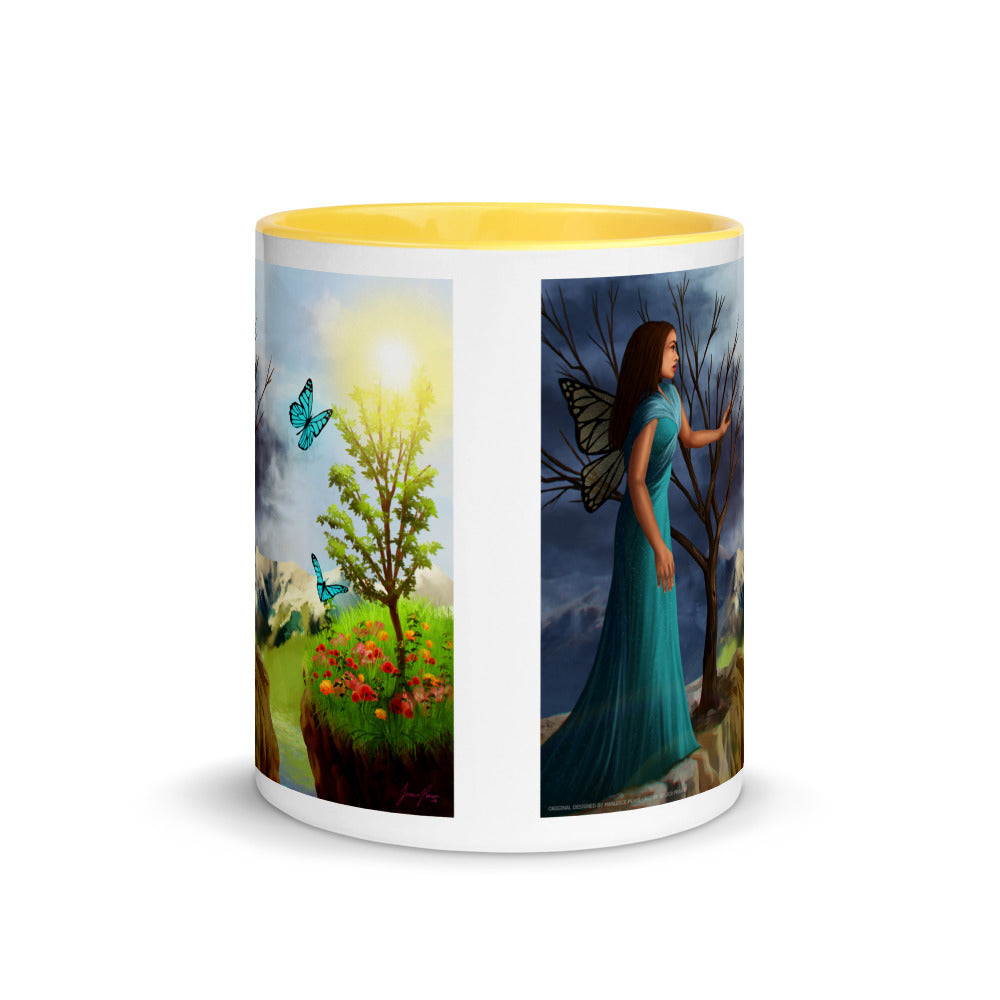 Courage on Coffee Mug with Color Inside