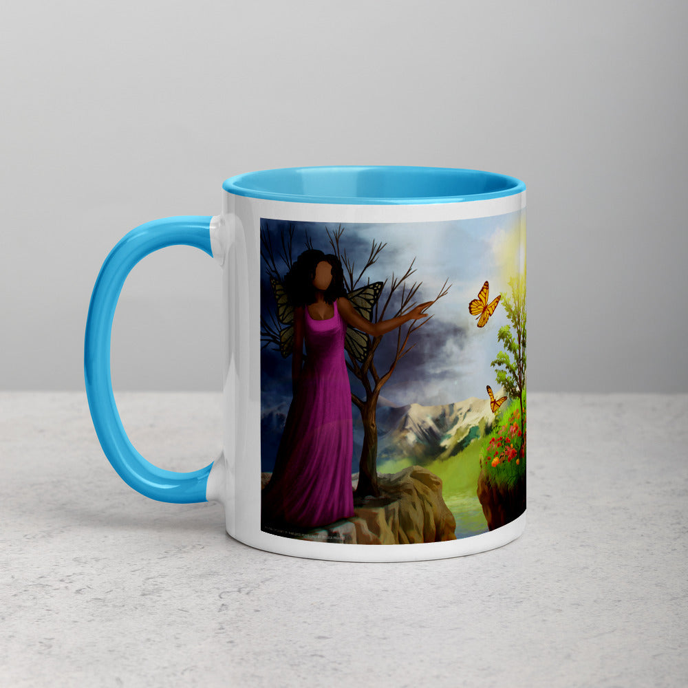 Courage 3 Coffee Mug with Color Inside