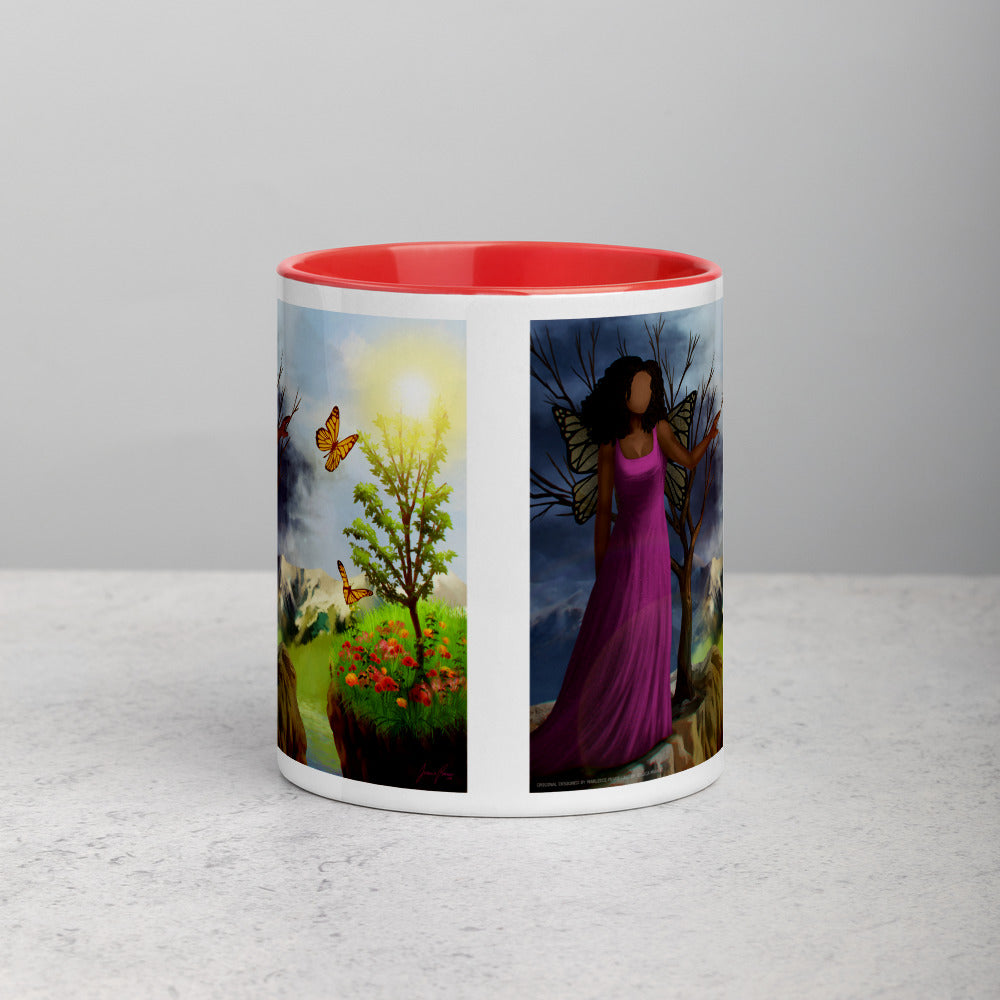 Courage 3 Coffee Mug with Color Inside