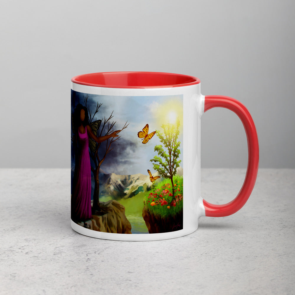 Courage 3 Coffee Mug with Color Inside