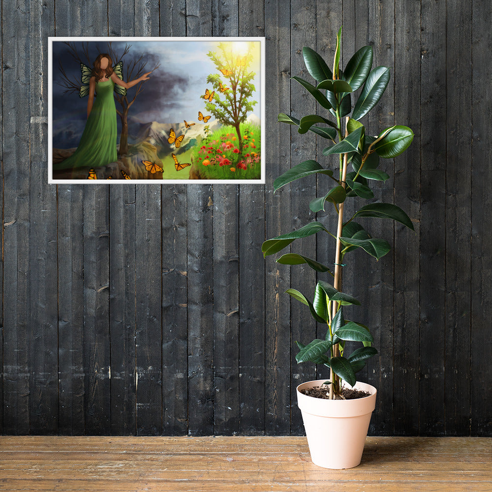 Courage 4 in Framed photo paper poster