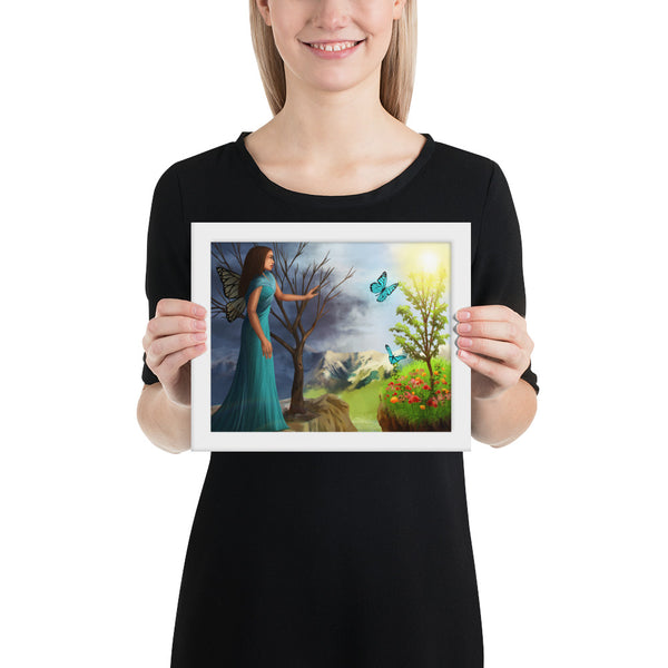 Courage in Framed photo paper poster