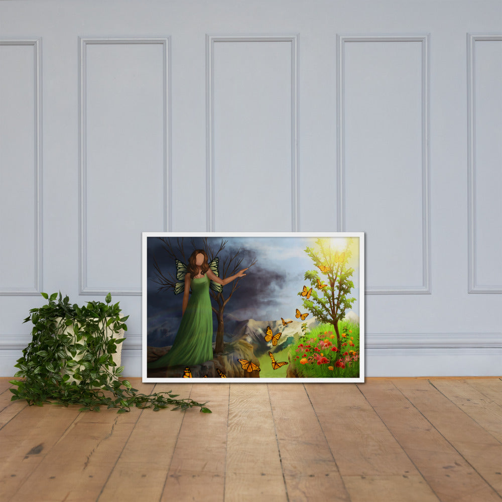 Courage 4 in Framed photo paper poster