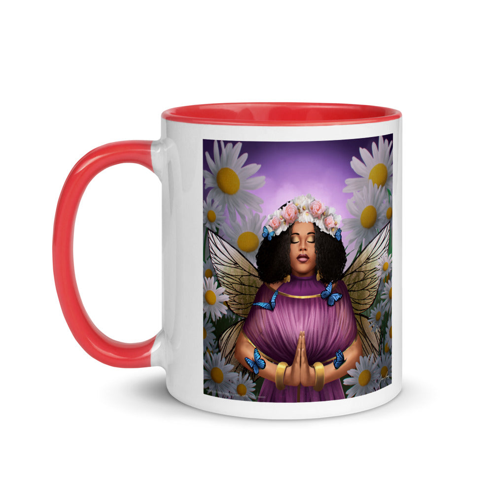 Peace on Mug with Color Inside