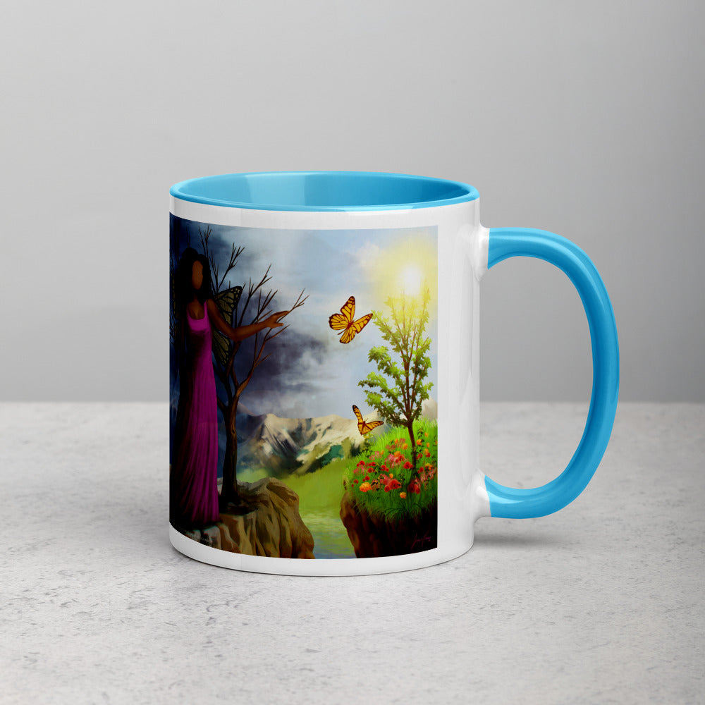 Courage 3 Coffee Mug with Color Inside
