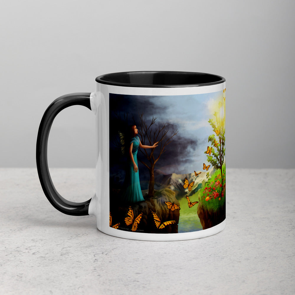 Courage 1 on Coffee Mug with Color Inside