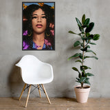 Framed photo paper poster