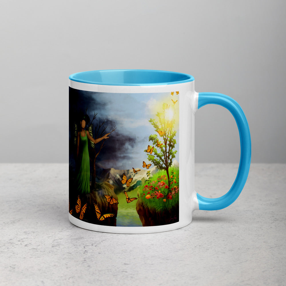 Courage 5 on Coffee Mug with Color Inside