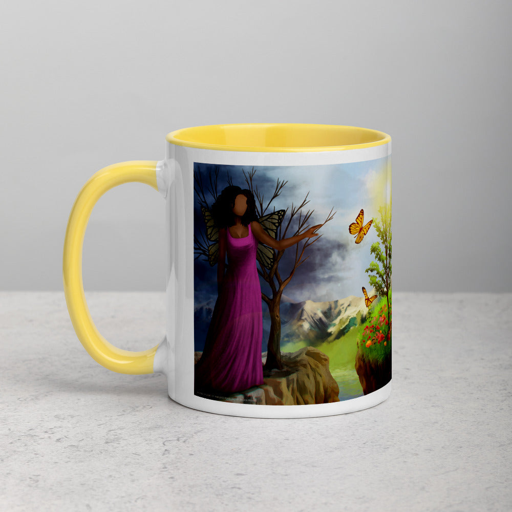 Courage 3 Coffee Mug with Color Inside