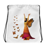 Butterfly Art Drawstring Bag