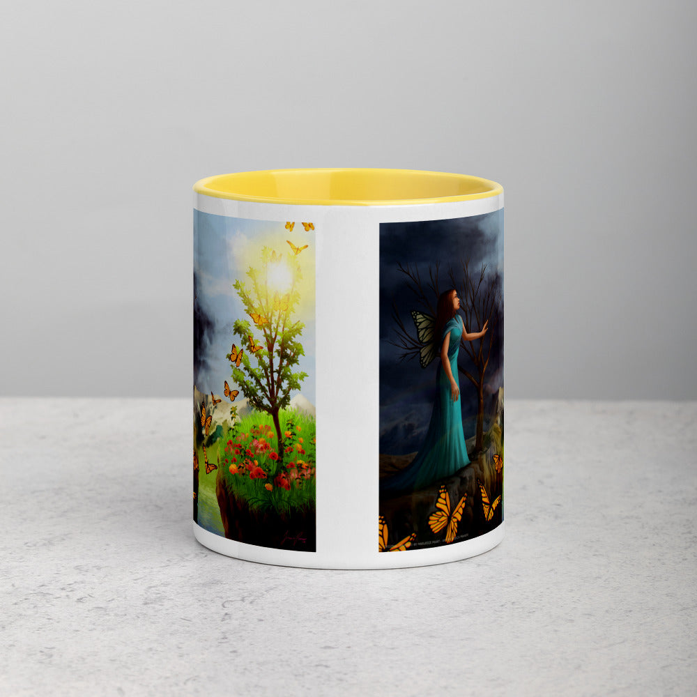 Courage 1 on Coffee Mug with Color Inside