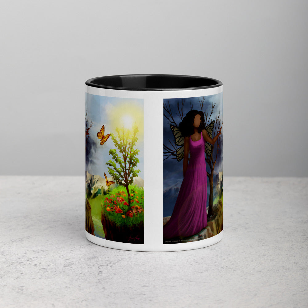 Courage 3 Coffee Mug with Color Inside