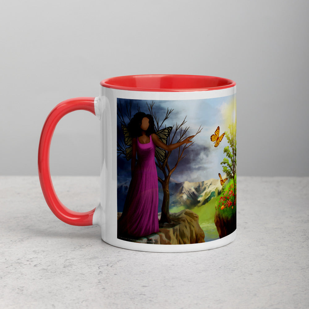 Courage 3 Coffee Mug with Color Inside