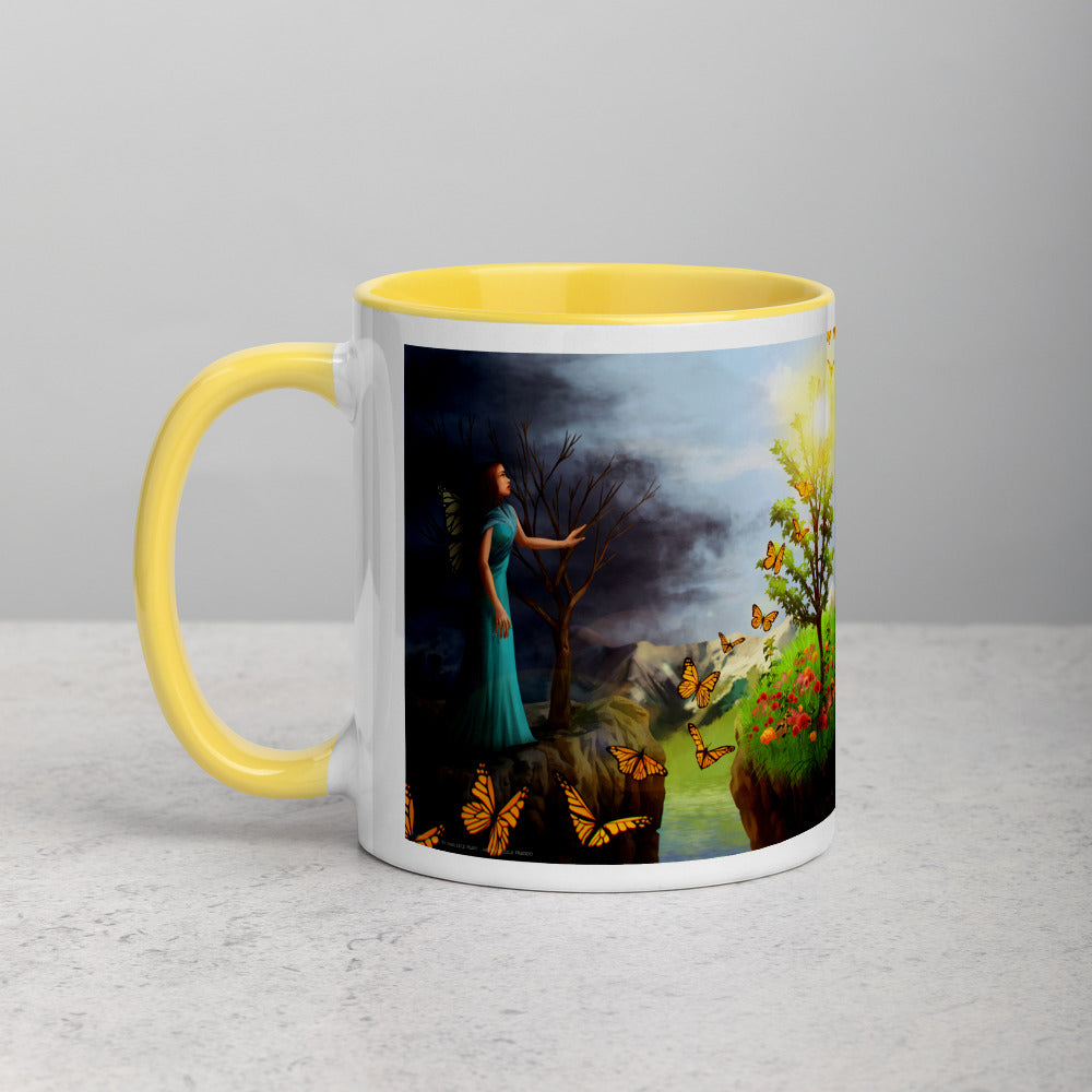 Courage 1 on Coffee Mug with Color Inside