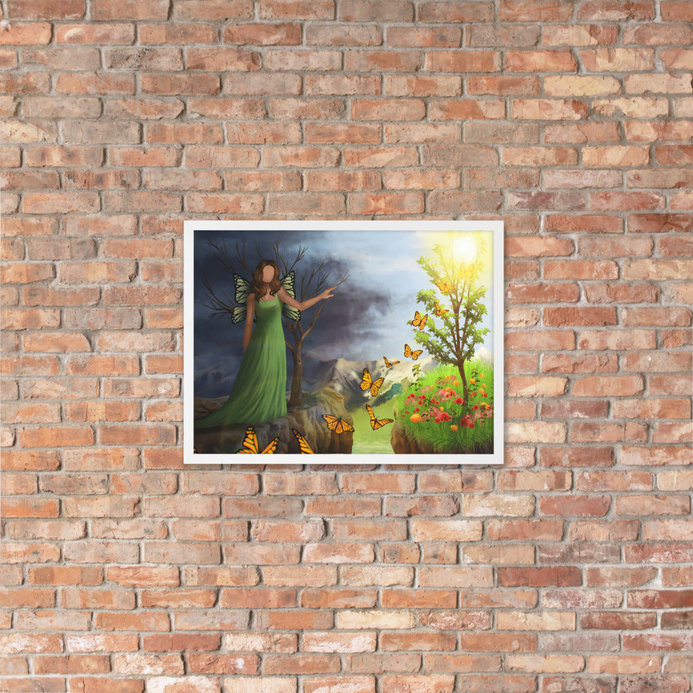Courage 4 in Framed photo paper poster
