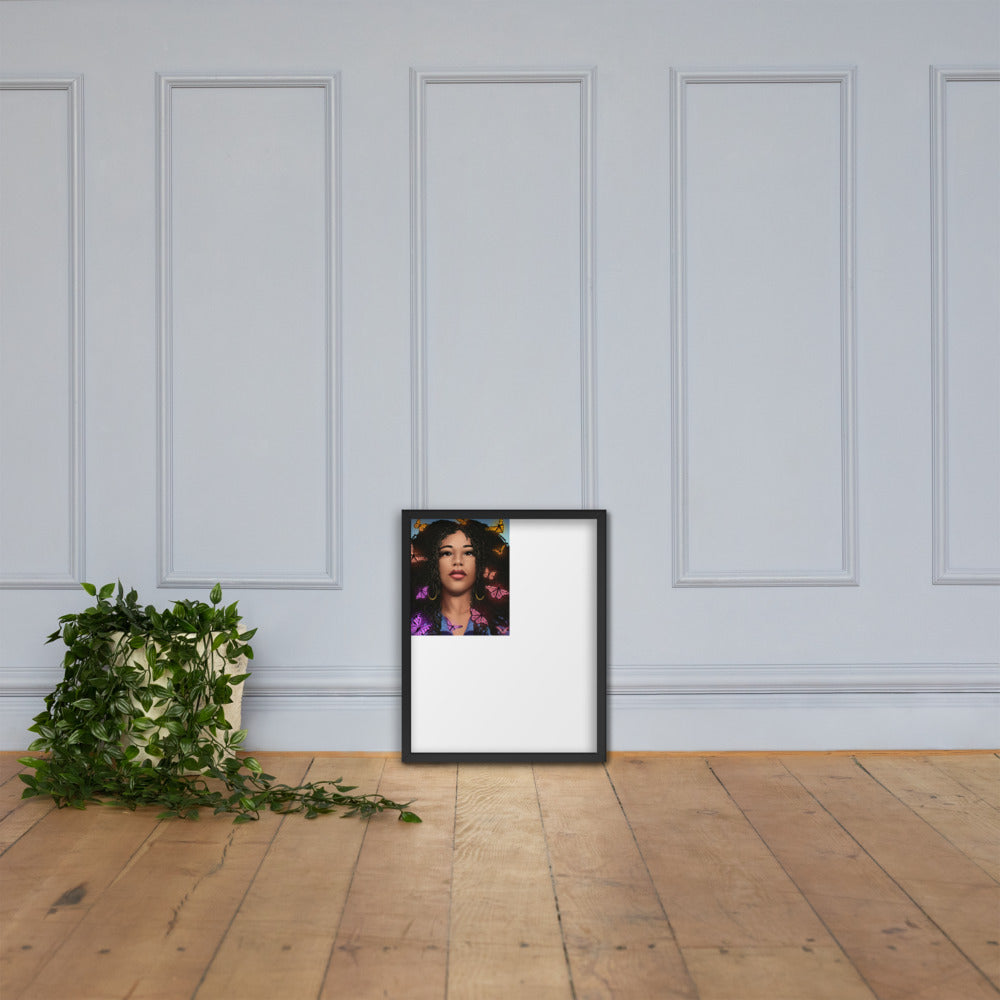 Framed photo paper poster