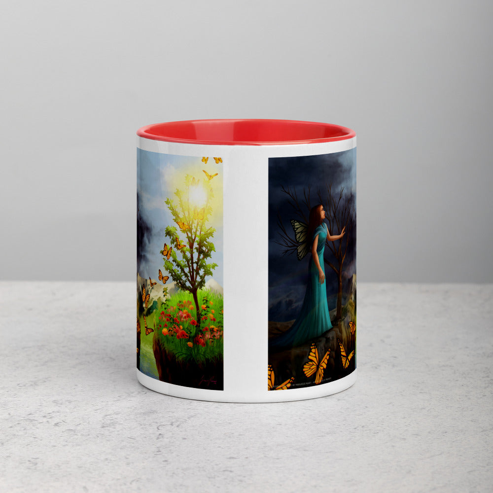 Courage 1 on Coffee Mug with Color Inside