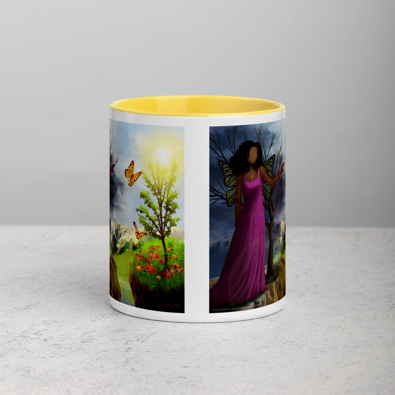Courage 3 Coffee Mug with Color Inside