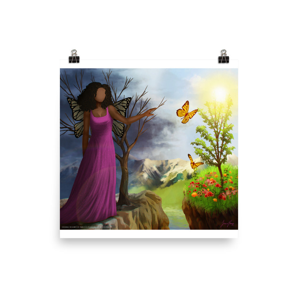 Courage 3 in Photo Paper Poster