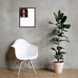 Framed photo paper poster