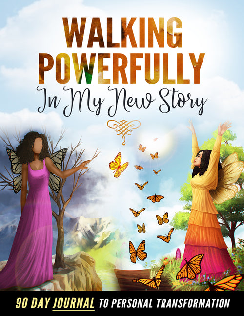 butterfly art front cover for walking powerfully journal